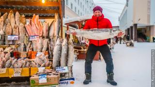 На открит пазар при -44! Разбира се, възможно е само в Якутия