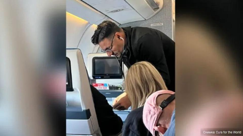 "Ангел в небето": Кардиолог спаси живот на пътник със сърдечен удар по време на полет!