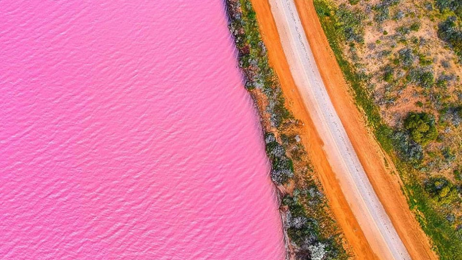 Приказна гледка! Това розово езеро изглежда като нарисувано, но е съвсем истинско