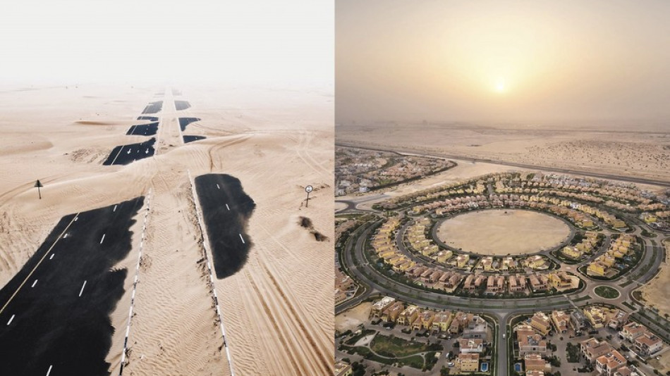 Вижте как пустинята поглъща Арабските емирства