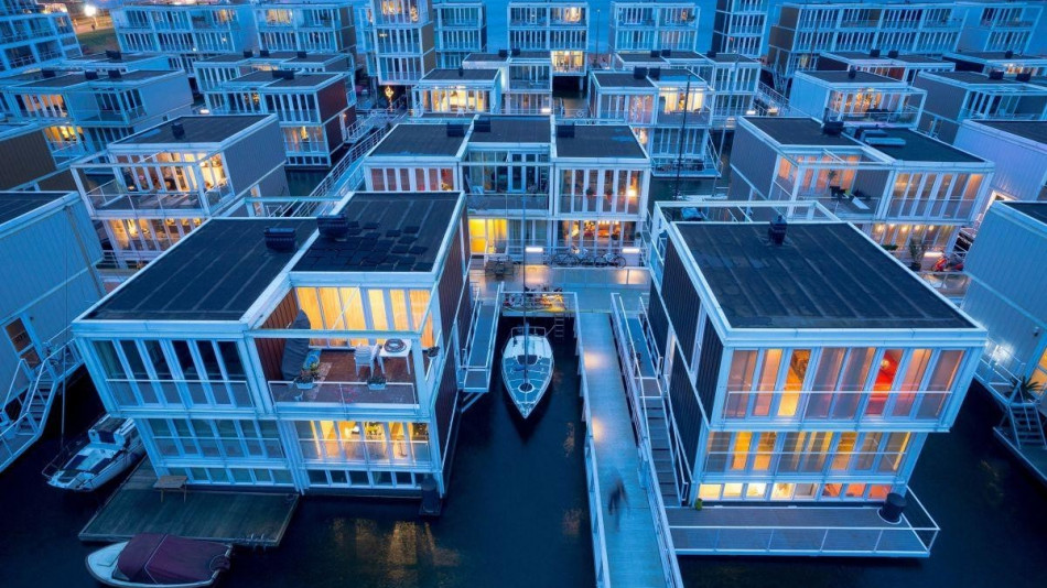 Ибург - кварталът с плаващите къщи в Амстердам