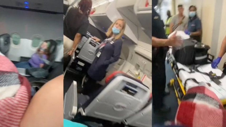 Това ВИДЕО с вързана пътничка в самолет шокира всички! Случката е потресаваща