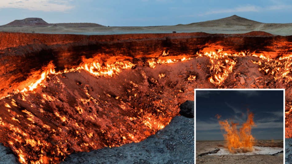 Портите на ада в Туркменистан: Пожарът, който гори от половин век СНИМКИ