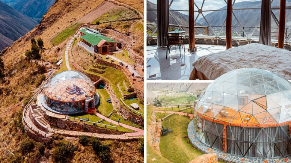 Уникален хотел със стъклен купол: Спане под звездите в страната на инките