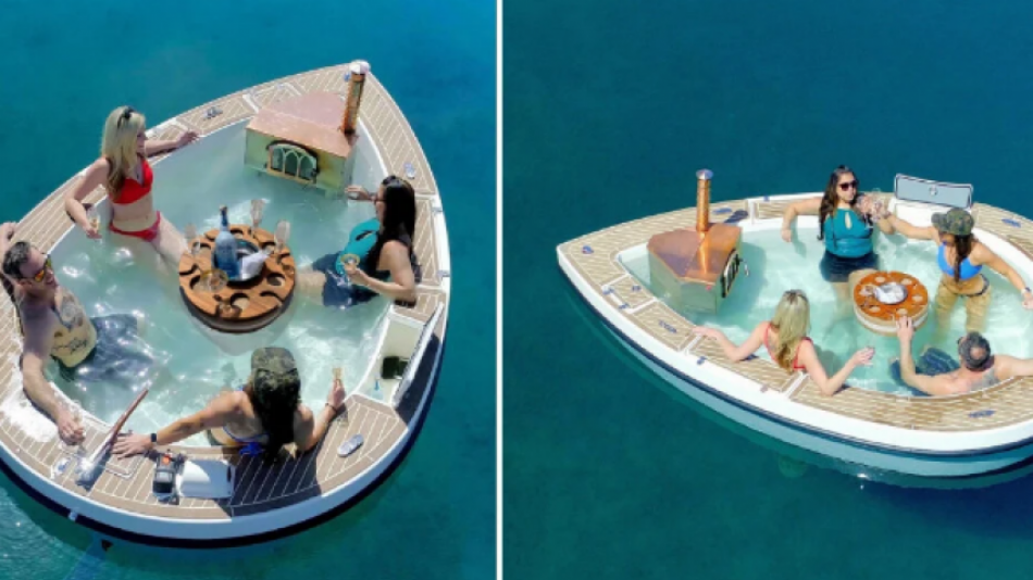 Плаващо джакузи: "Парти-лодка", на която да се насладите с приятели във водата