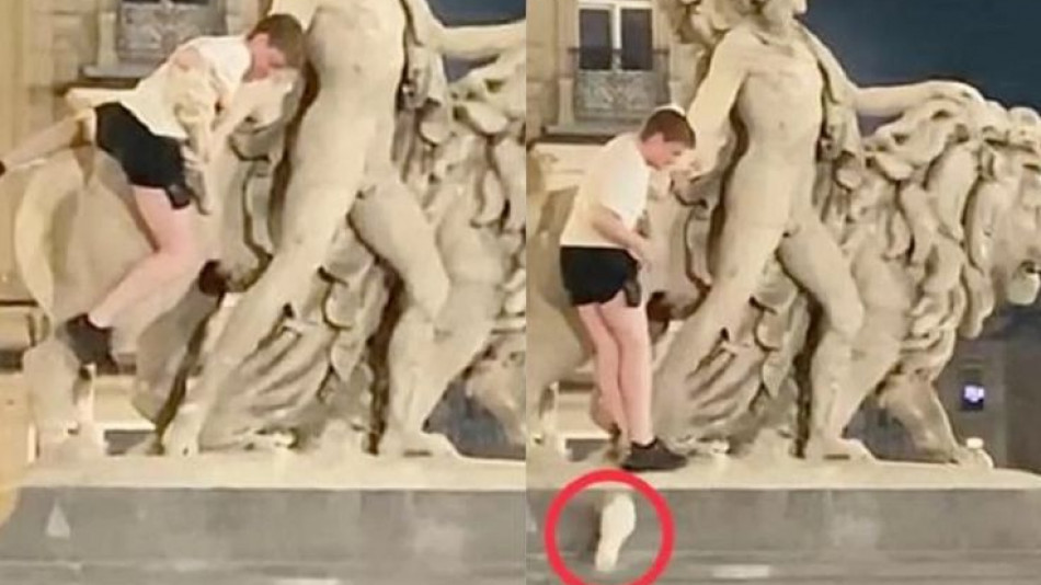 Фиркан турист направи голяма беля в центъра на Брюксел ВИДЕО